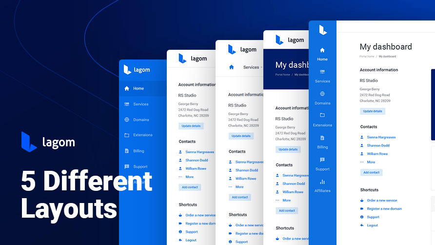 【免费下载】Lagom v2.3.1开心版WHMCS精品高端主题+邮件模板插图 【免费下载】Lagom v2.3.1开心版WHMCS精品高端主题+邮件模板