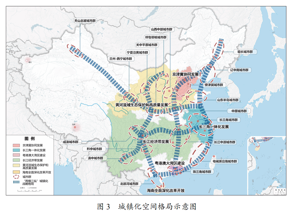 “十四五”全国画了19个圈，每个圈为一个城市群，共分为“三档”-图片1