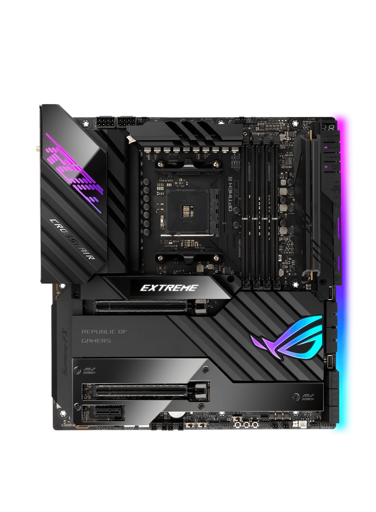【华硕ROG CROSSHAIR VIII EXTREME】价格_参数_高清图片插图1 【华硕ROG CROSSHAIR VIII EXTREME】价格_参数_高清图片-图片2