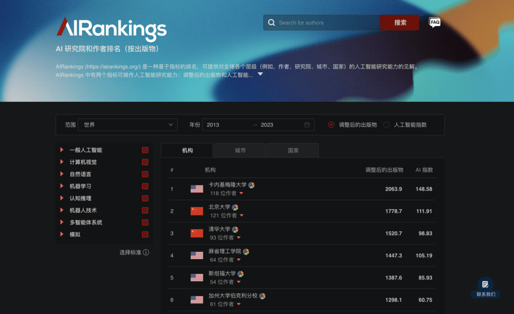 推荐几个查询全球 AI 排名和 AI 指数的网站插图1