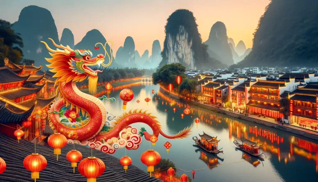 【春节专属】龙年高清壁纸图片素材免费下载插图11 龙年春节-桂林漓江2