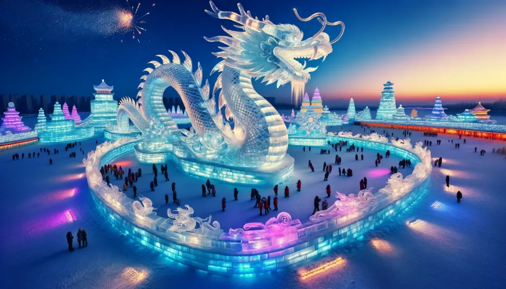 【春节专属】龙年高清壁纸图片素材免费下载插图2 龙年春节-哈尔滨冰雪大世界