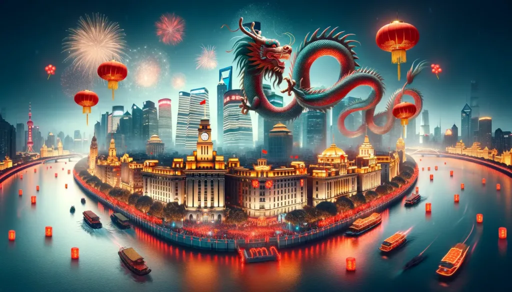 【春节专属】龙年高清壁纸图片素材免费下载插图1 龙年春节-上海外滩