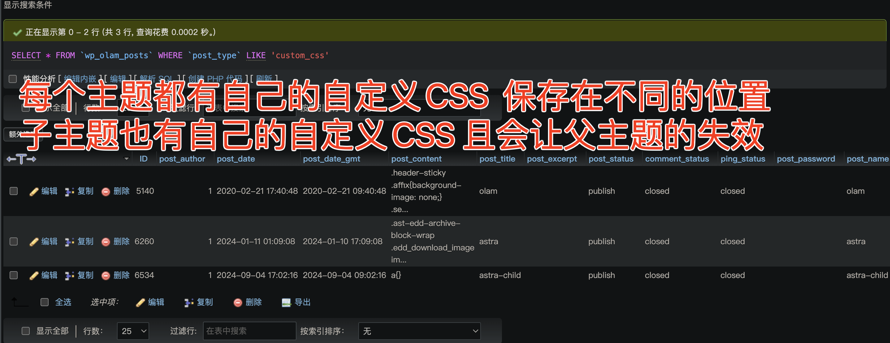 WordPress自定义设置中“额外 CSS”的保存位置和保存机制插图 WordPress自定义设置中“额外 CSS”的保存位置和保存机制插图