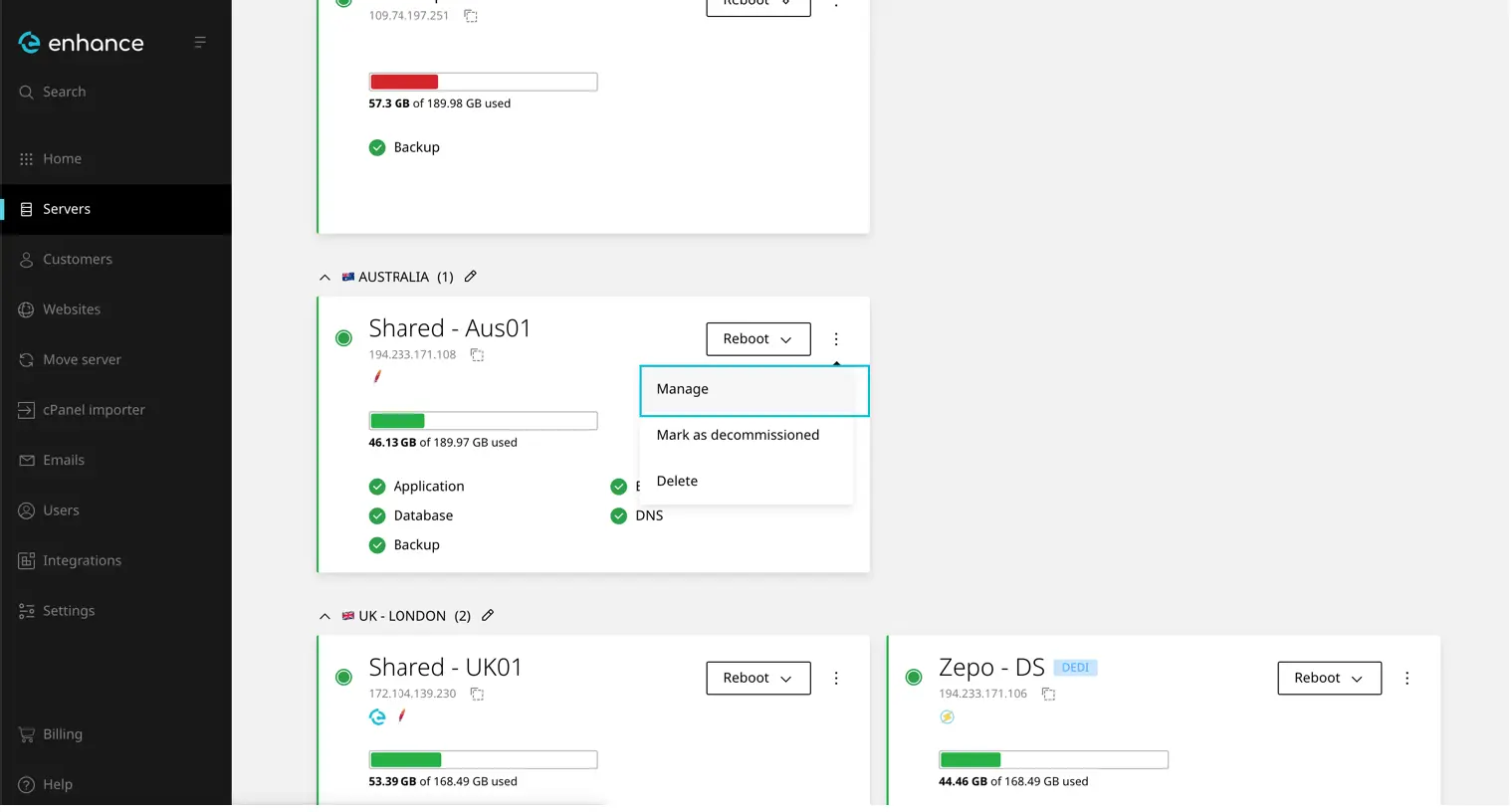 cPanel、Plesk 与 Enhance：三大服务器控制面板详细对比评测插图3