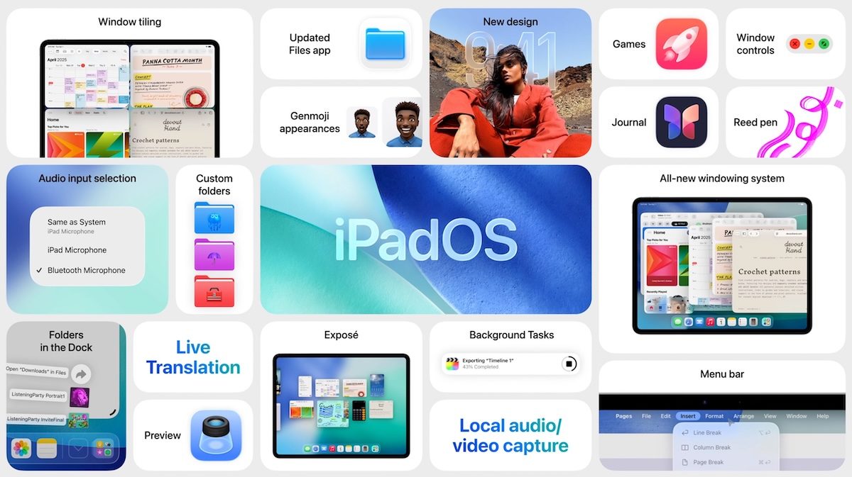 苹果 WWDC25 iPadOS 26 史诗更新:Mac桌面级多任务来了!插图 苹果 WWDC25 iPadOS 26 史诗更新:Mac桌面级多任务来了!插图