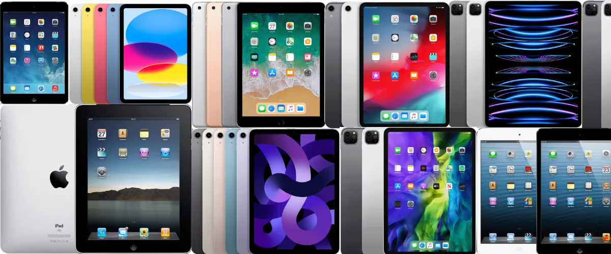 iPad 参数对照表补充图