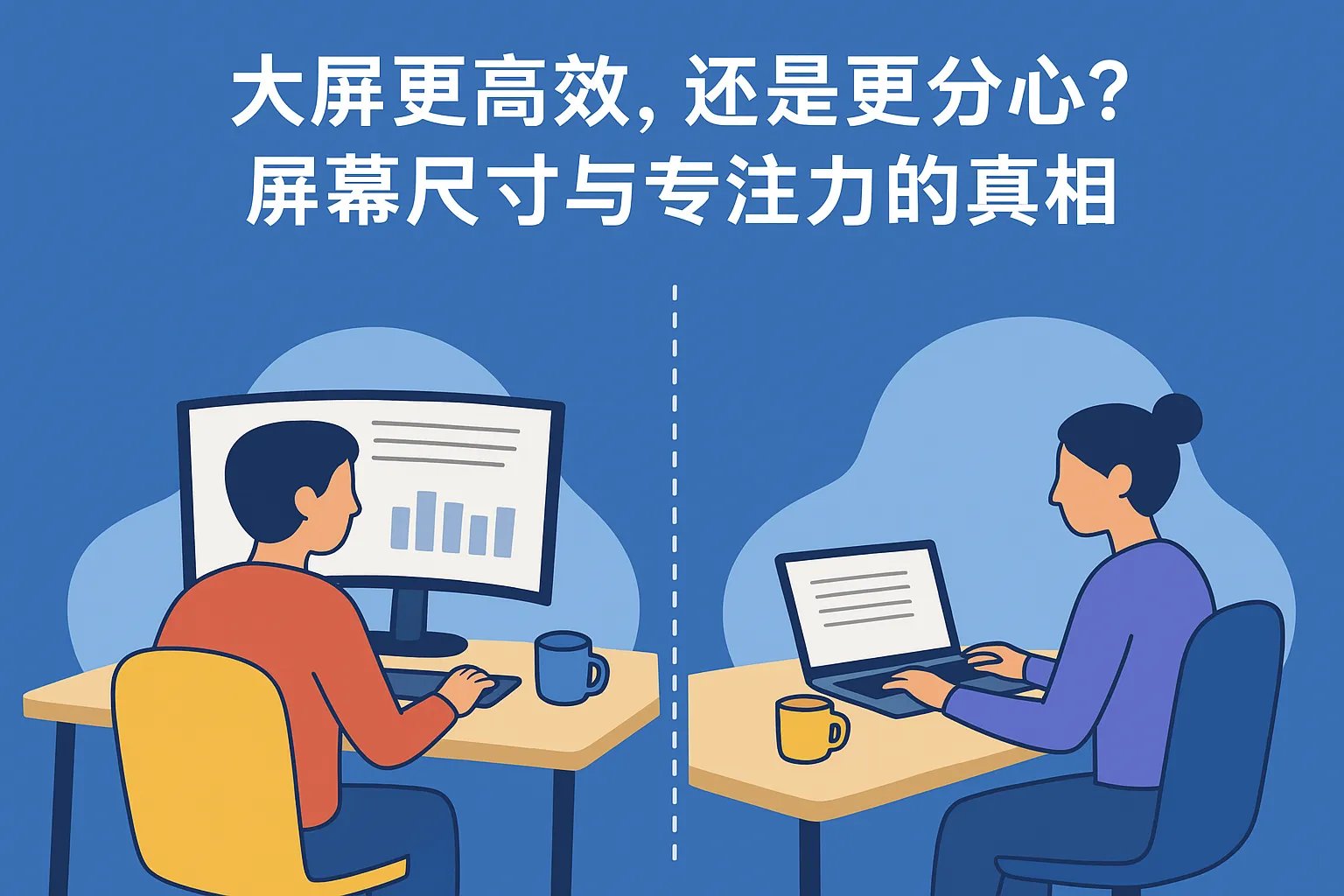 大屏更高效,还是更分心?屏幕尺寸对专注力的影响与优化指南插图 大屏更高效,还是更分心?屏幕尺寸对专注力的影响与优化指南插图