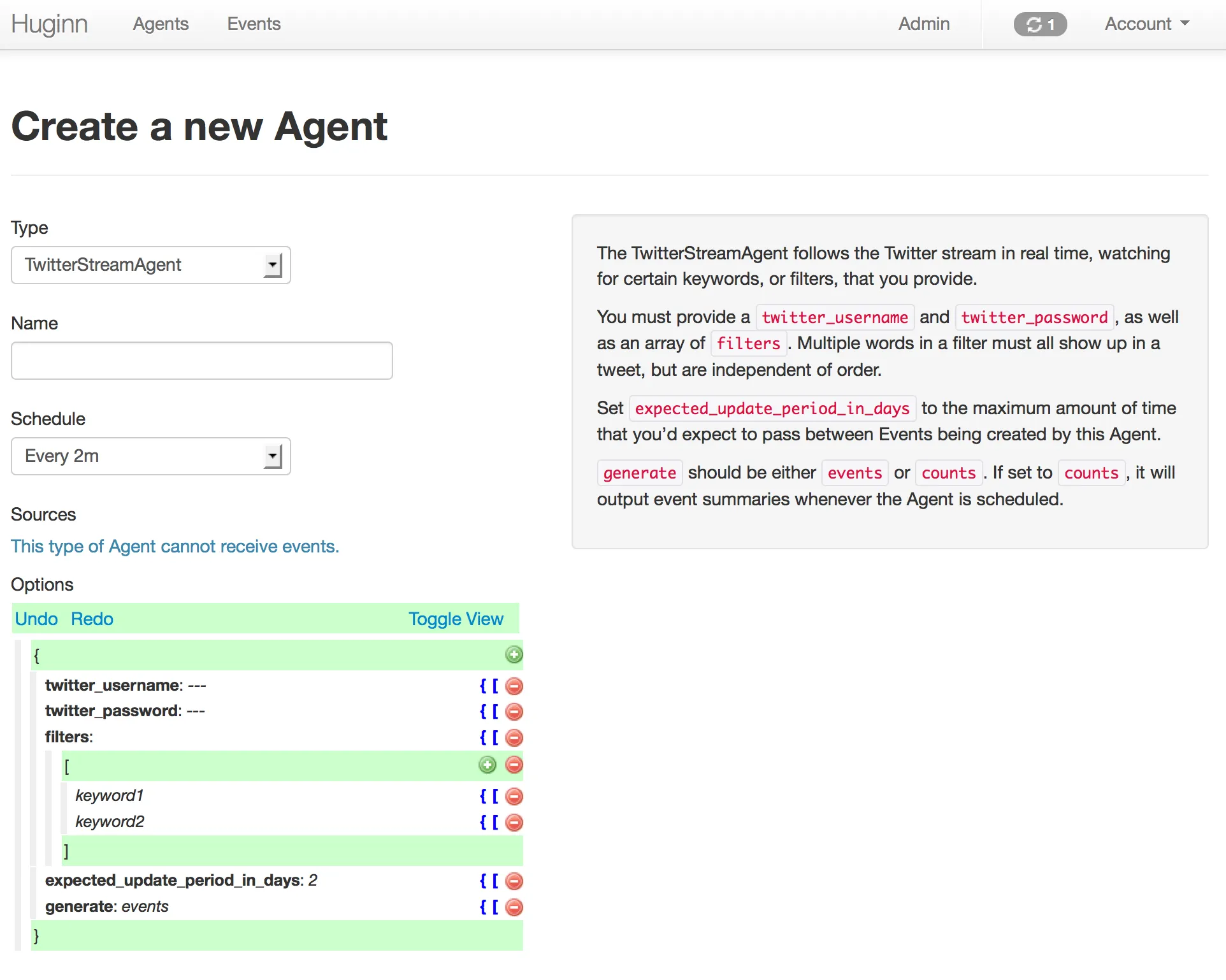 Github 热门项目：Huginn——用 Agents + Events 打造你的信息中枢与自动化流水线插图5