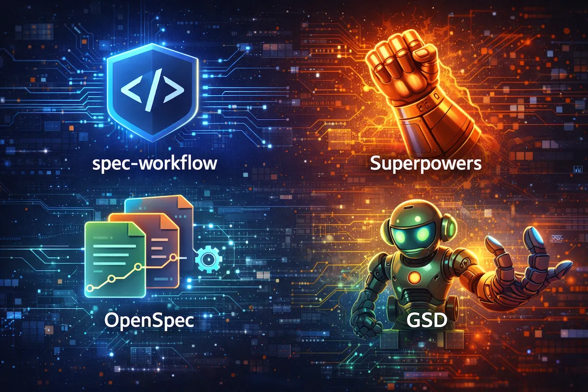 2026 年最值得研究的 4 个 AI 规范驱动开发框架:spec-workflow、Superpowers、OpenSpec、GSD 全面对比插图 2026 年最值得研究的 4 个 AI 规范驱动开发框架:spec-workflow、Superpowers、OpenSpec、GSD 全面对比插图