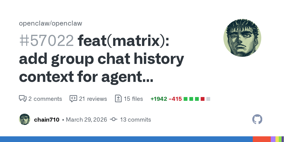 OpenClaw 24h 更新快报（2026-03-31）：Matrix 群组历史上下文、Gateway HTTP 安全强化、Tasks Flow 调度体系
