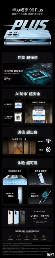 华为畅享 90 系列手机首销情况“出炉”，单日销量狂飙超 25 万