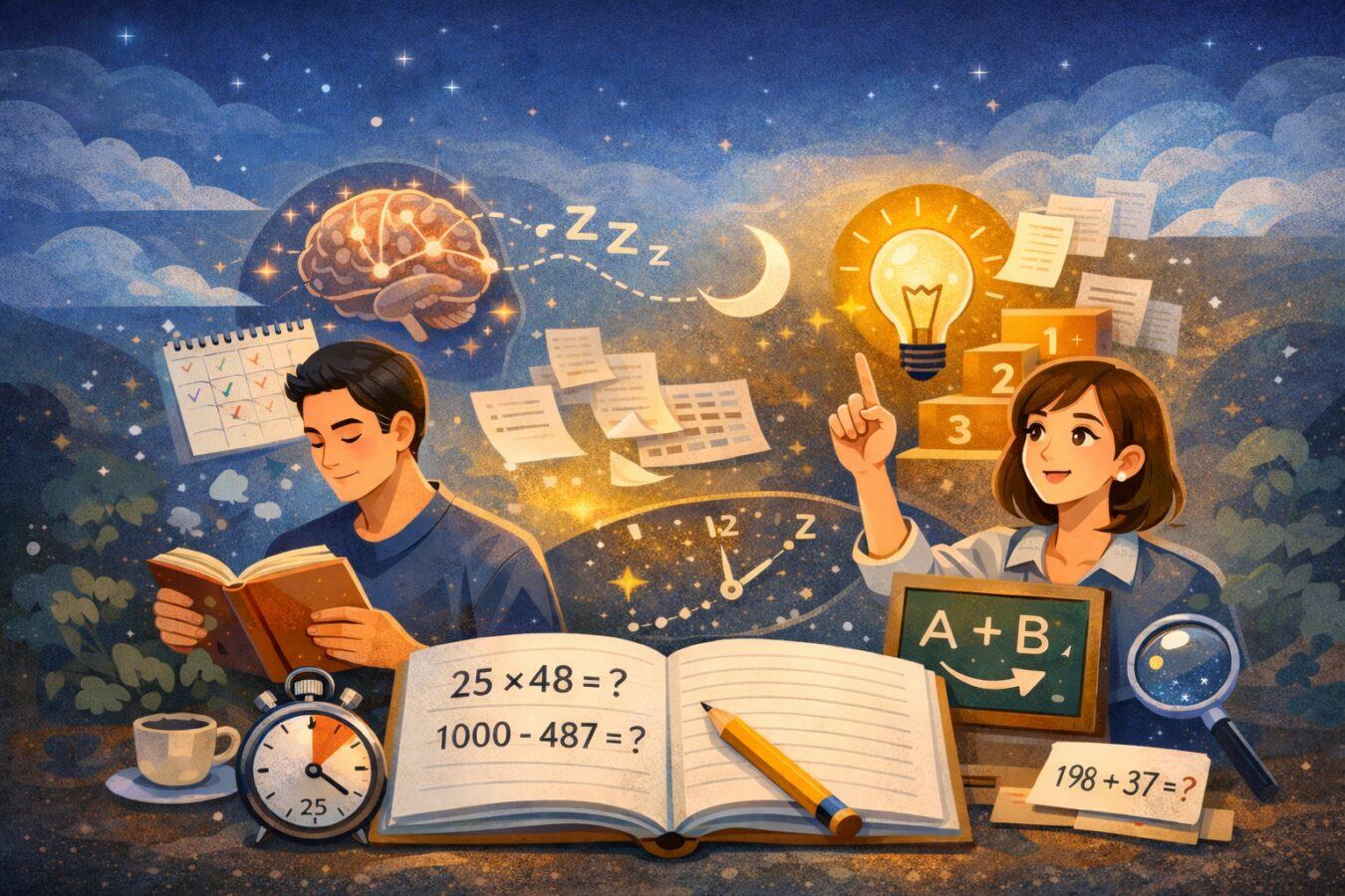 高效学习法、记忆法、速算心算方法汇总,附研究报告插图 高效学习、记忆与速算心算主题封面图