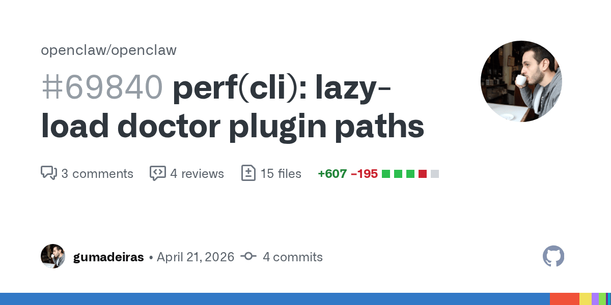 OpenClaw 24h 更新快报(2026-04-22):CLI 性能优化、安全加固与渠道稳定性插图 OpenClaw 24h 更新快报(2026-04-22):CLI 性能优化、安全加固与渠道稳定性