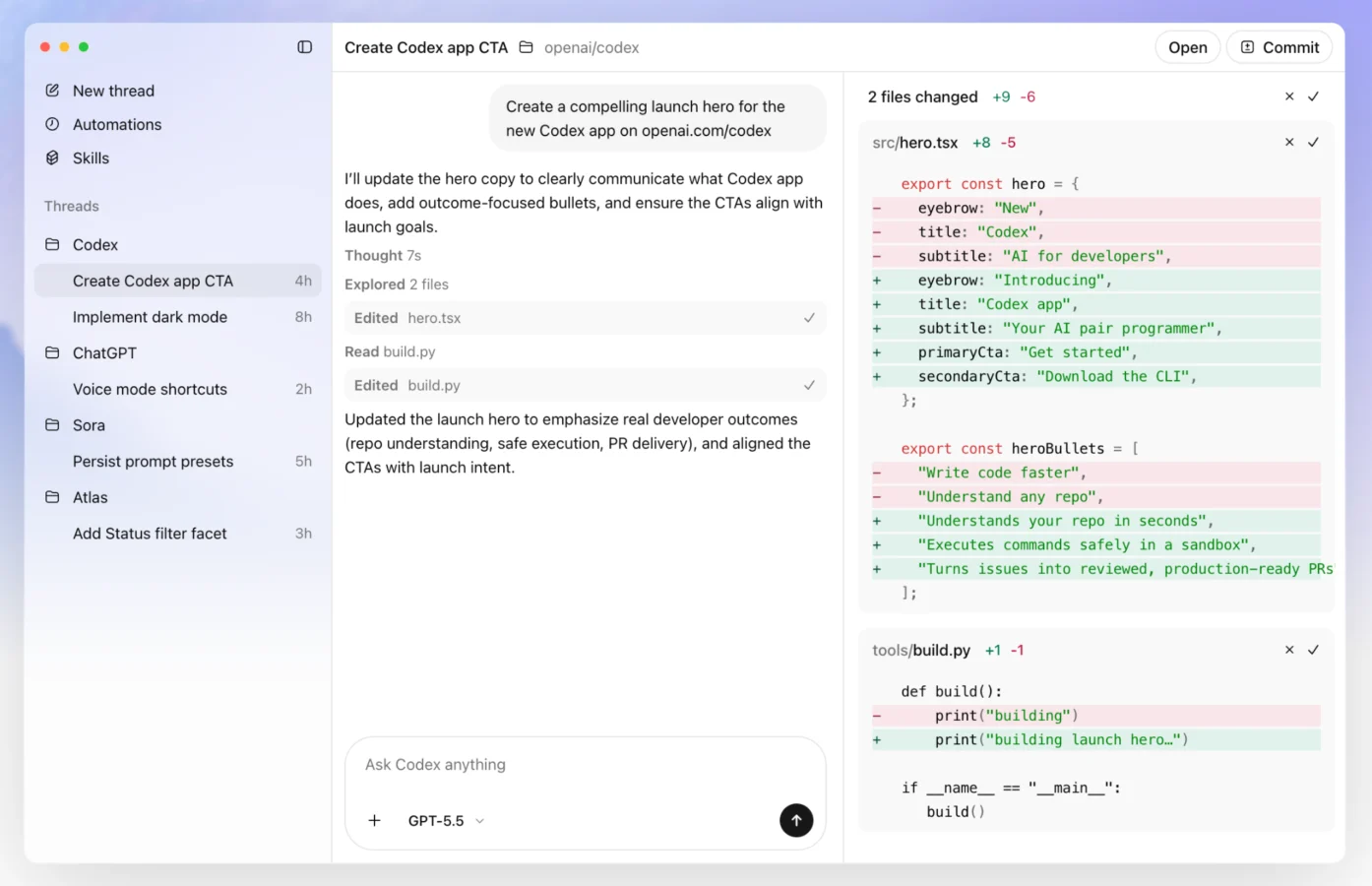 Codex Desktop 历史会话跨账号迁移与侧边栏恢复实战插图 Codex Desktop 历史会话迁移与侧边栏恢复界面