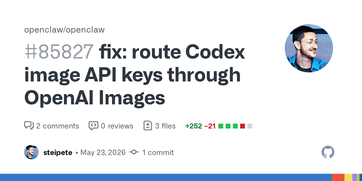 OpenClaw 24h 更新快报(2026-05-24):Codex 图像路由、Gateway 启动重构、Cron Topic 投递插图 OpenClaw 24h 更新快报(2026-05-24):Codex 图像路由、Gateway 启动重构、Cron Topic 投递