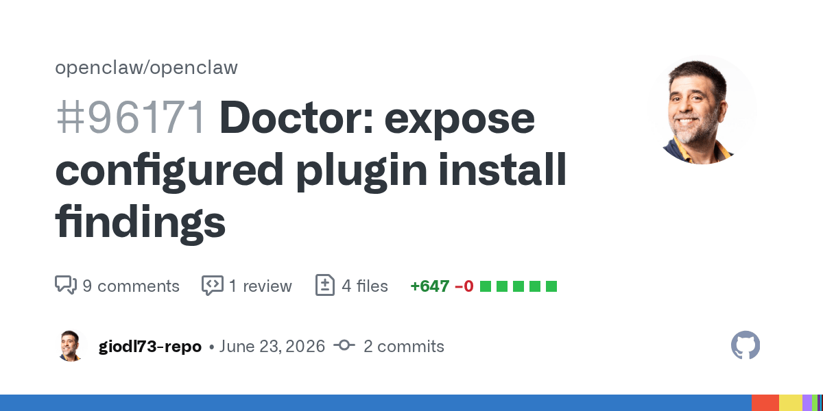 OpenClaw 24h 更新快报（2026-06-28）：Doctor 命令、Telegram 稳定性、UTF-16 截断治理
