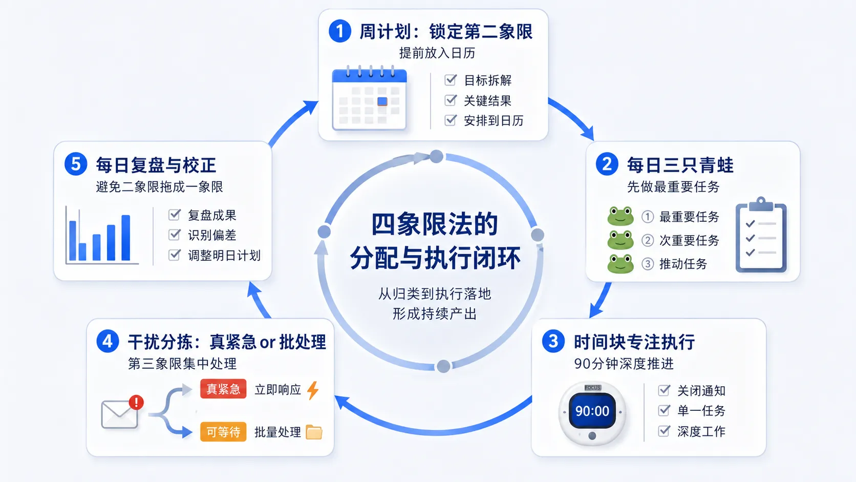 高效能人士必备的四象限工作法:精准归类、高效分配与完美执行插图3 高效能人士必备的四象限工作法:精准归类、高效分配与完美执行插图3