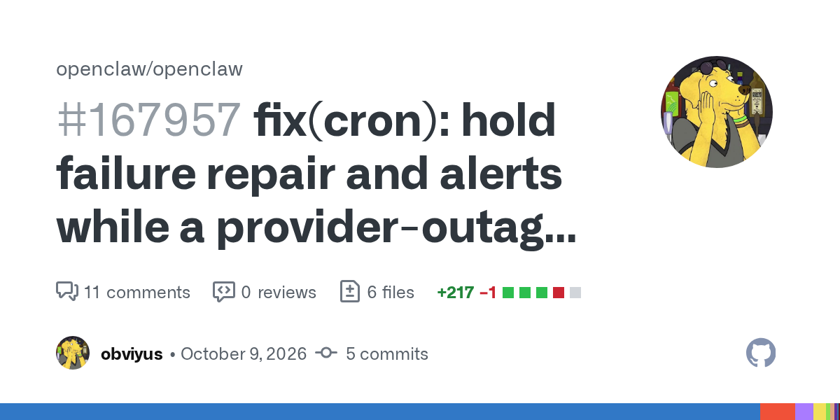 OpenClaw 24h 更新快报（2026-10-10）：Cron 稳定性、会话压缩、Docker 构建修复