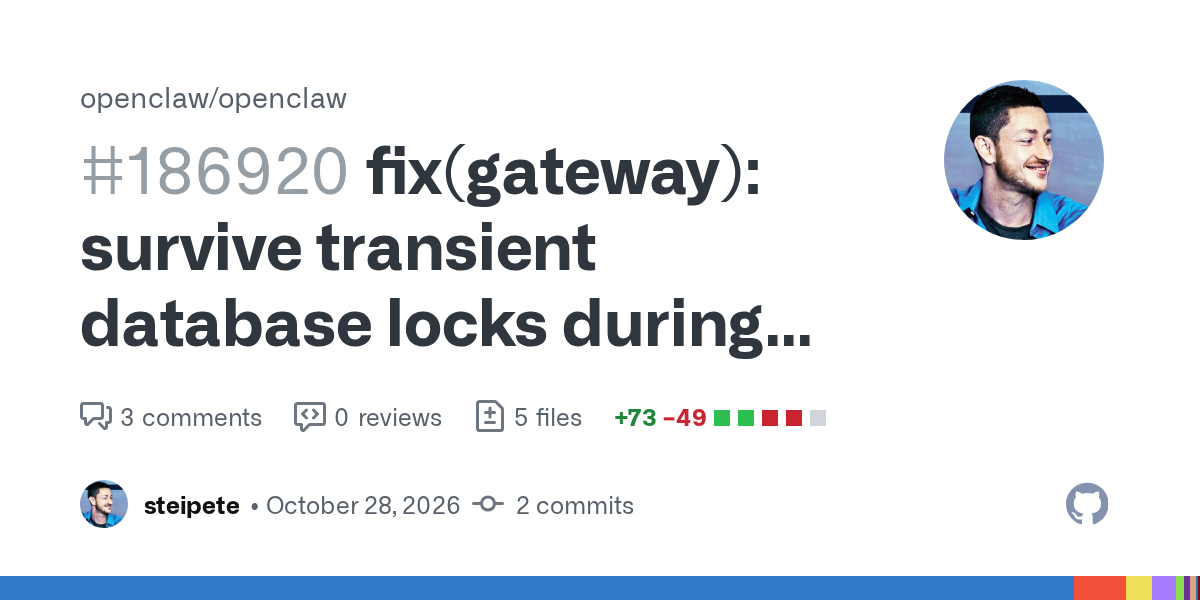 OpenClaw 24h 更新快报(2026-10-29):Gateway 启动锁、只读配置提示、Cron 续跑插图 OpenClaw 24h 更新快报(2026-10-29):Gateway 启动锁、只读配置提示、Cron 续跑